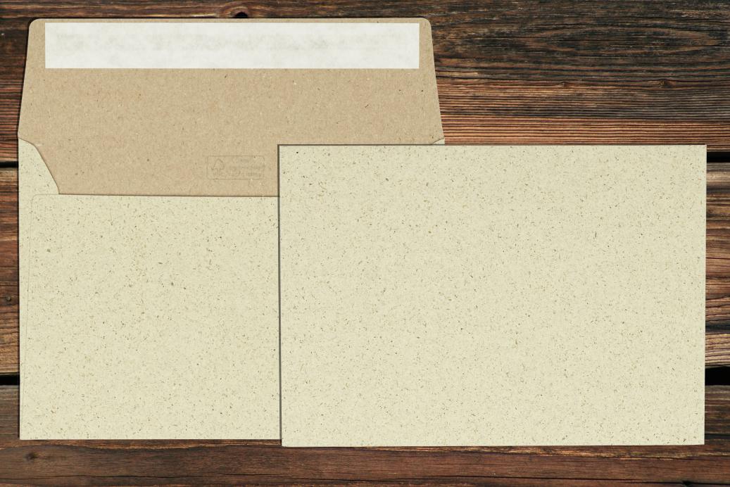 Briefhüllen C6 114x162 mm Haftklebend Recycling Graspapier 120 g/qm